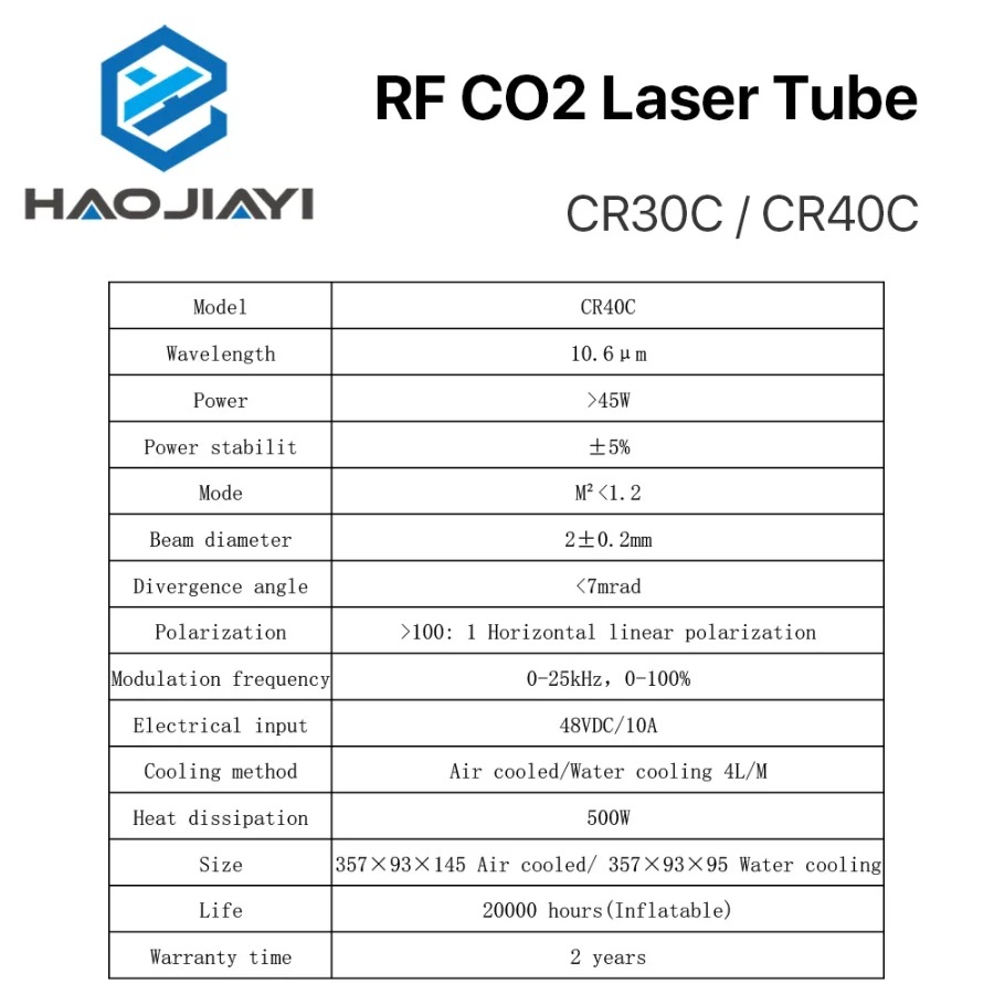 Tube Laser CO2 CRD 30W 40W, Tu - Laser Engraver 40W Co2 avis et prix