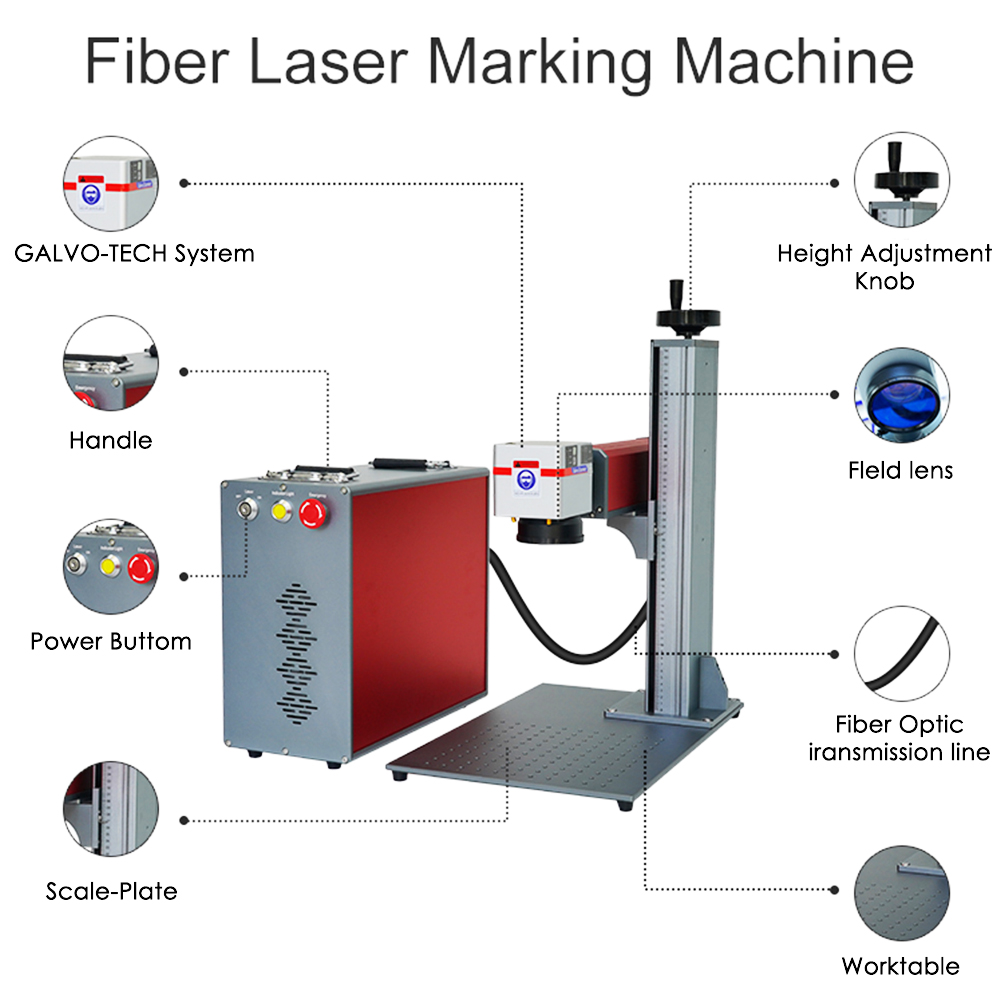 Machine de marquage laser port - Fiber Laser Marking 30W Jewelry avis et prix