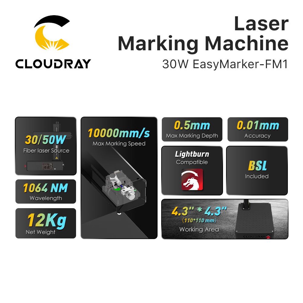Cloudray 30W 50W Machine de ma - Fiber Laser Marking 30W Jewelry avis et prix