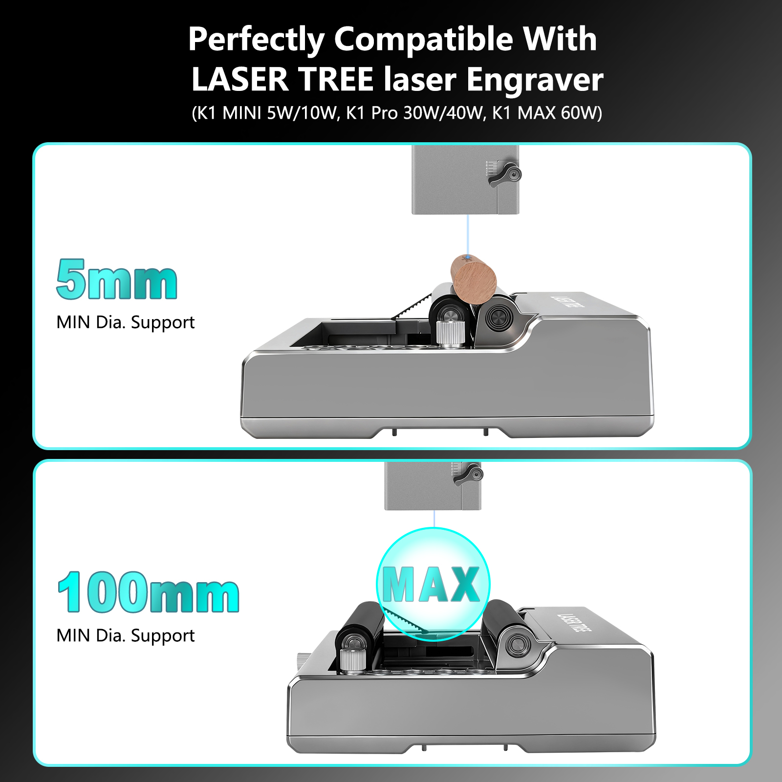 Machine de gravure de rouleau  - Laser Marking Machine Rotary Axis avis et prix