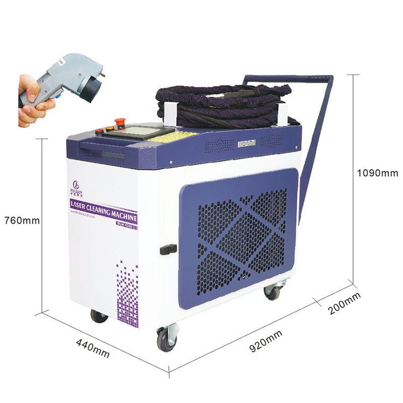 Nettoyeur portatif 1000W 1500W - Fiber Laser Cleaning Machine 1000W avis et prix
